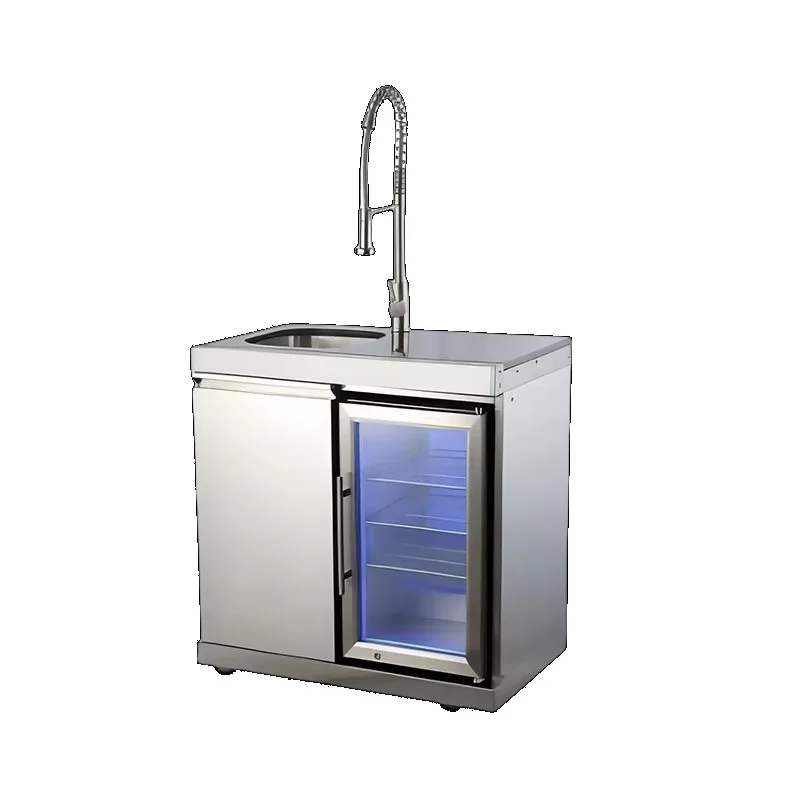 BBQ Island Portable Modular Outdoor Kitchens Set Complete Kitchen Sink Cabinet Modular Kitchen Cabinets With Sink Outdoor