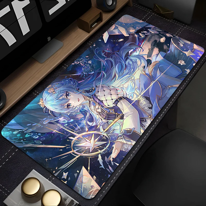 Mouse Pad Anime Gamer Gaming Accessories Varmilo H-hololive Hoshimachi Suisei Keyboard PC Computer Desk Mat Carpet CSGO Mousepad