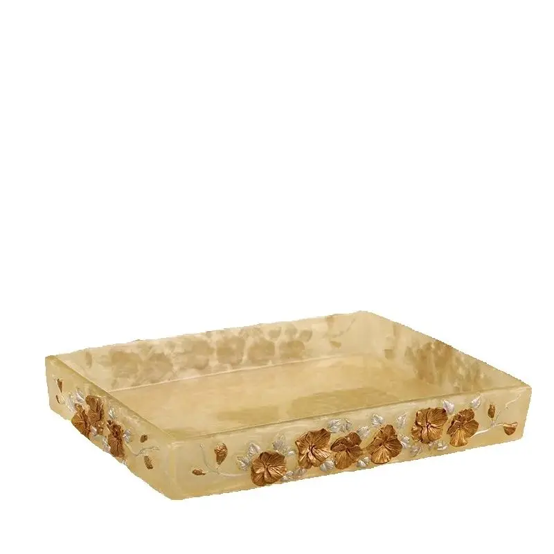 

Light Luxury Creative Toilet Resin Storage Tray, Nordic Wash Table Tooth Set Sundries Storage Tray ,Home Bathroom Wash Tray