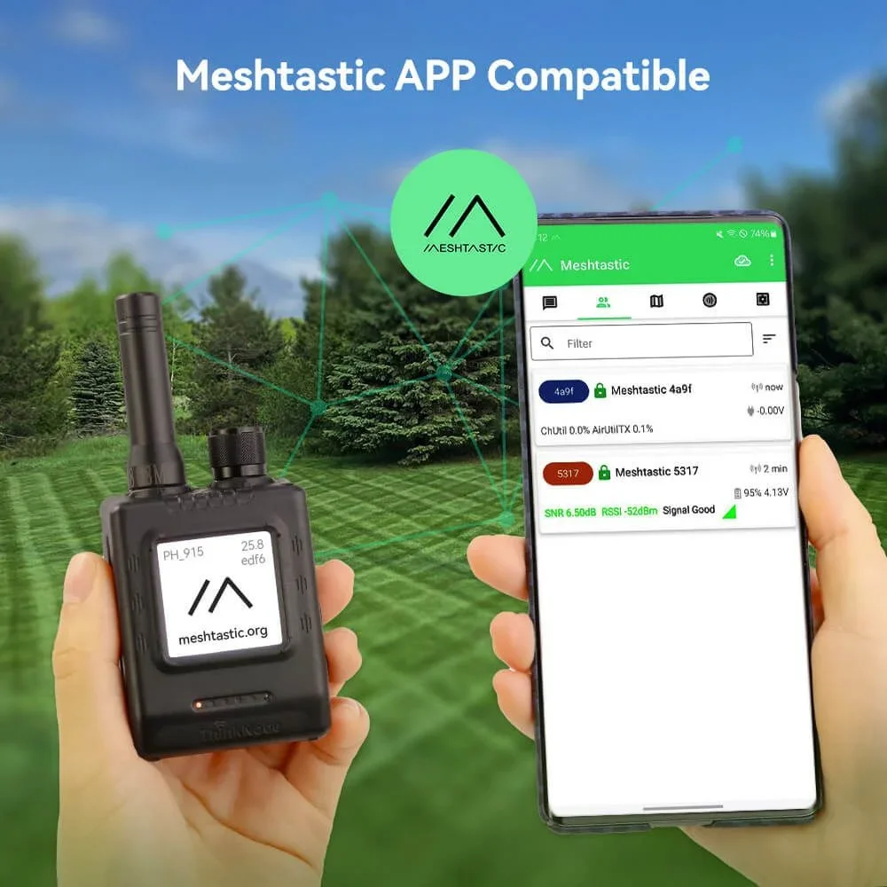 ThinkNode M5 LoRa 신호 송수신기 ESP32-S3 1.54인치 EPD 디스플레이 GPS 기능 메쉬타스틱 앱 호환