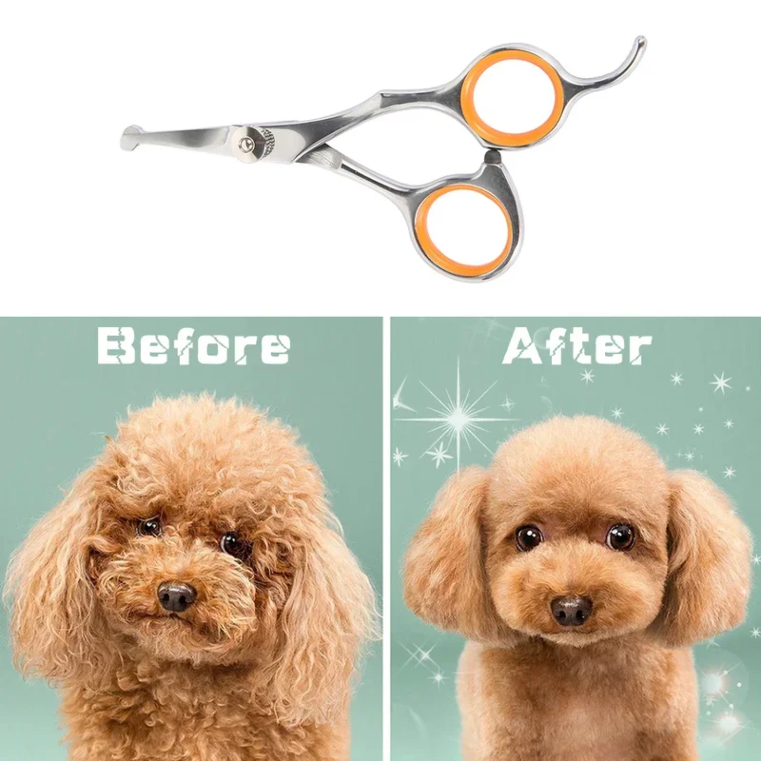 

Pet Hair Scissor Stainless Steel Durable Safety Rounded Tips Cat Dog Hair Cutting Tools Pets Grooming Supplies