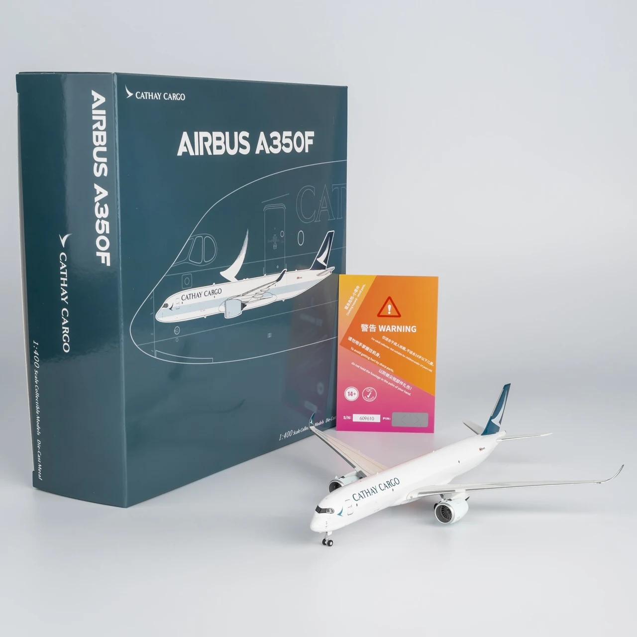 

46002 Alloy Collectible Plane Gift NG Model 1:400 Cathay Cargo Airbus A350F Diecast Aircraft Jet Model & Point Card