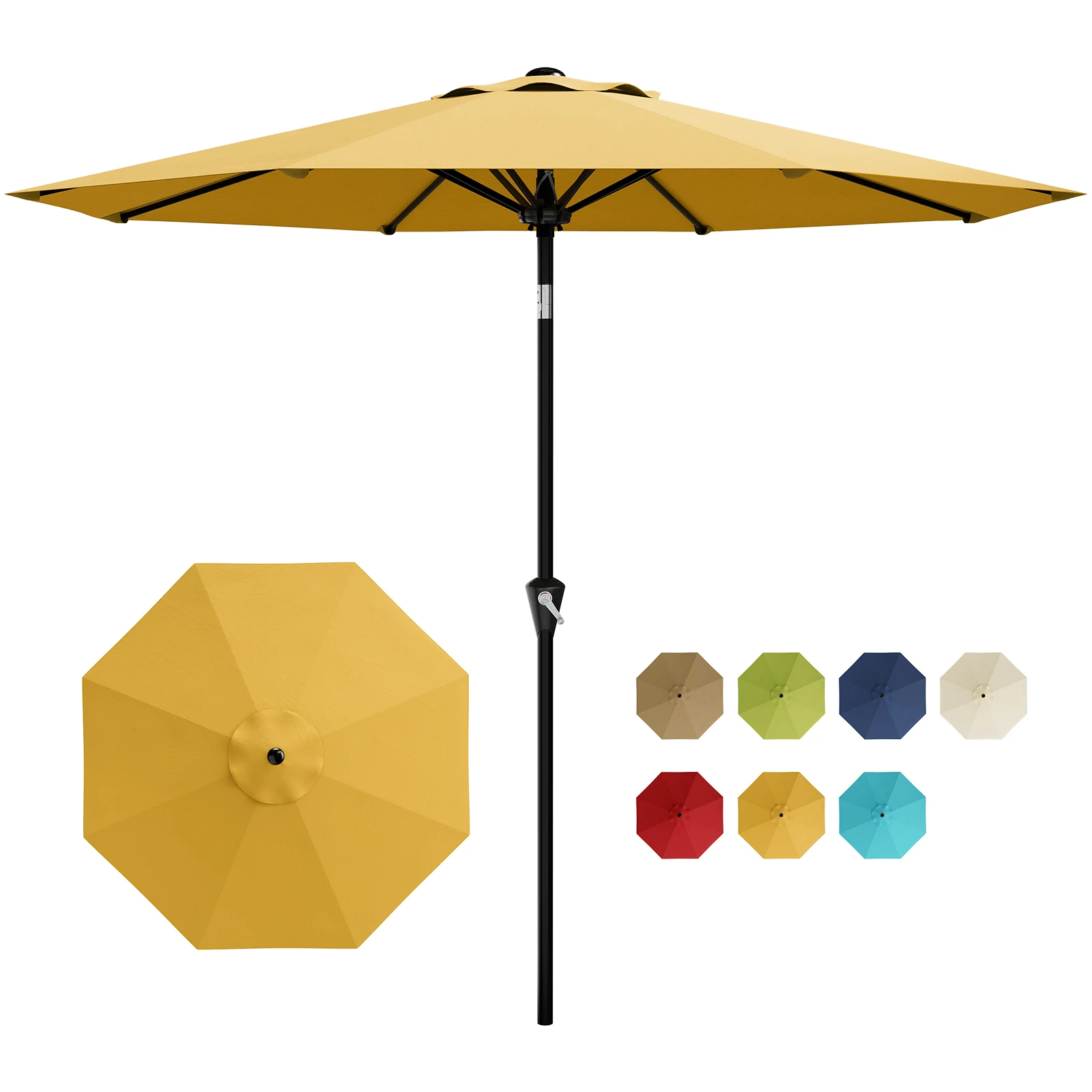 9 Foot Outdoor Umbrella with UV Protection