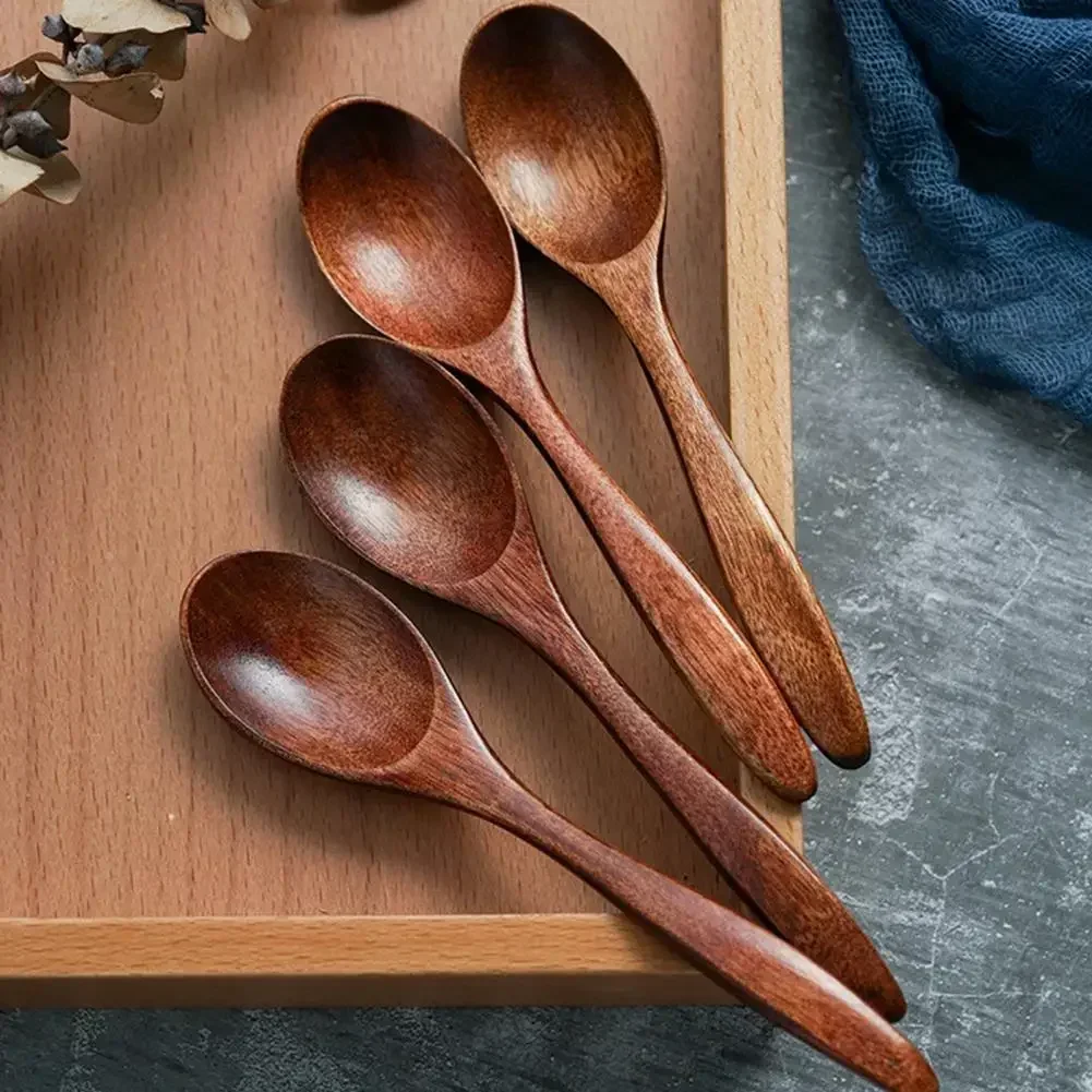 

Stirring Spoon Wood Soup Spoons Eating Mixing Stirring Cooking Long Handle Spoon Japanese Coffee Mixing Spoon Kitchen Utensils