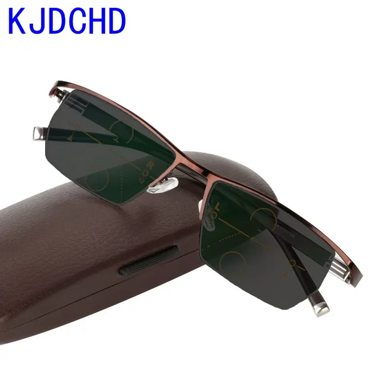 

Men's Photochromic Progressive Multifocal Glasses Transition Sunglasses Women's Color Changing Fashion Diopter Reading Glasses