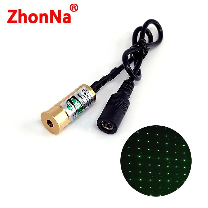 532nm Green Laser Diode Module Industrial Machine Vision Alignment Tool | Single Point Focusing for Calibration and Display 5mW