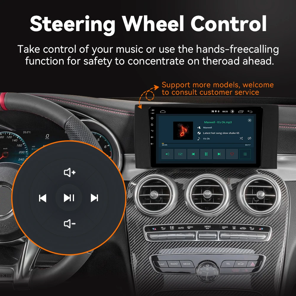 1280*720 IPS الوسائط المتعددة اللاسلكية Carplay مشغل راديو السيارة لتويوتا كورولا E140 E150 2006-2013 أندرويد 14 نظام تحديد المواقع والملاحة DSP