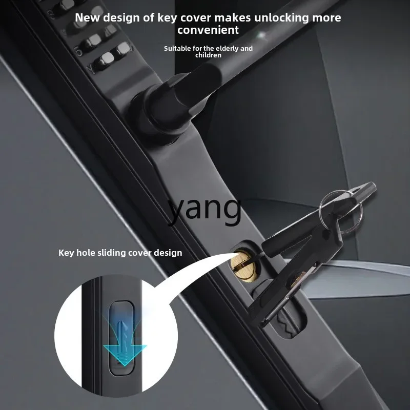 قفل بكلمة مرور ميكانيكي لباب الفناء LTT مقاوم للماء بدون كهرباء، قفل بكلمة مرور من الألومنيوم المجوف على الوجهين