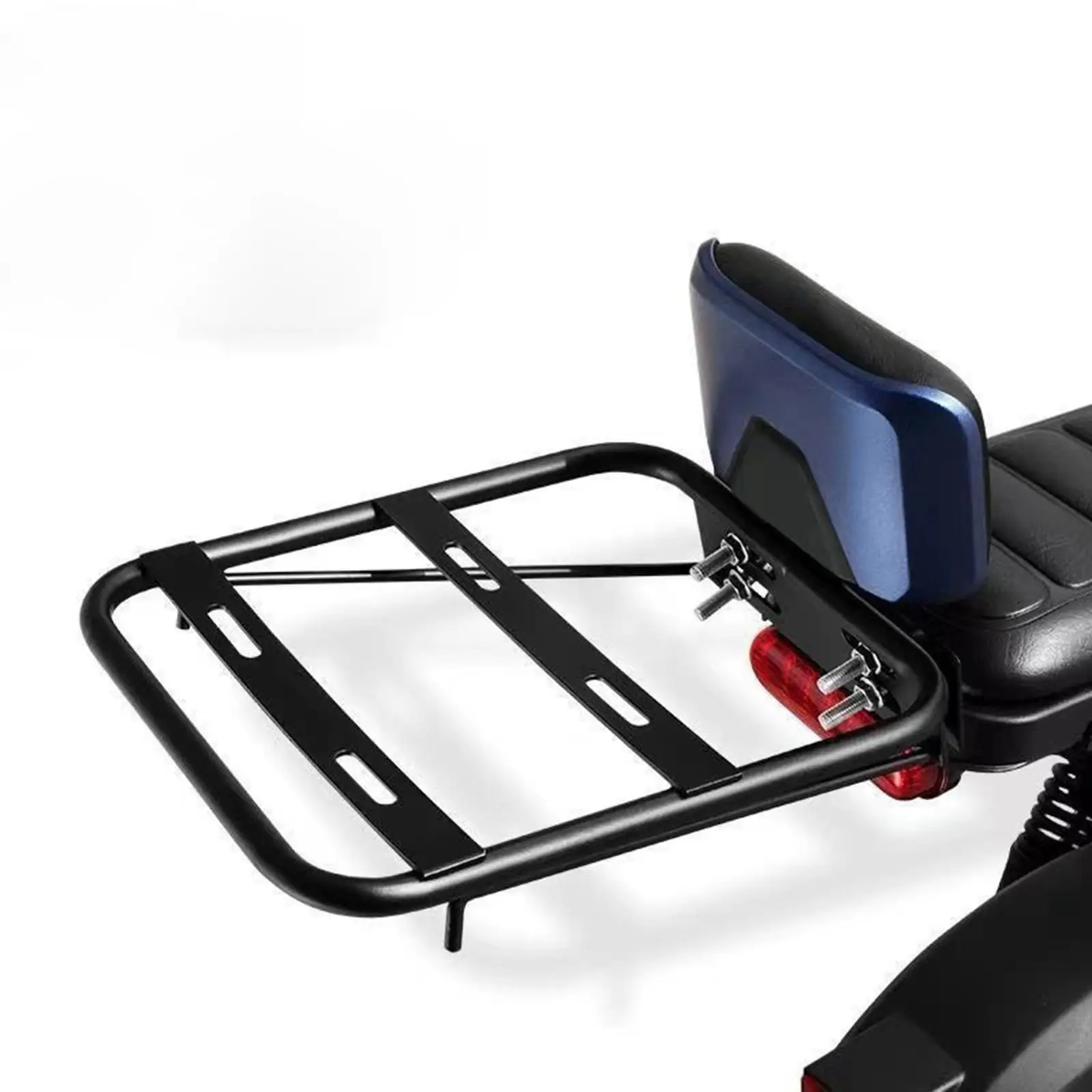 Rear Luggage Rack for Motorcycle Sturdy Easy Installation Electric Bike Cargo Carrier Rear Tail Box Carrier Tail Storage Rack