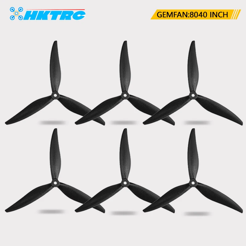 Gemfan Flash 8040 3-Blad 8X4X3 PC Propeller FPV 8 Inch Frame Spare Parts RC multi-rotors Suitable Long Range Drones DIY Parts