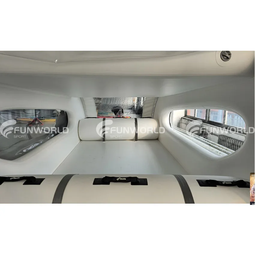 الجملة DWF قارب قابل للنفخ مع محرك خارجي قارب صيد كاتاماران قارب يخت قابل للنفخ