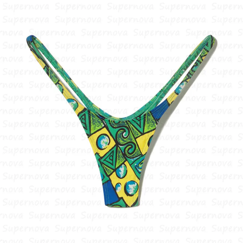 2024 Bikini Push Up Women SwimsuitsSexy Bikini Set Brazilian Female Swimwear Block Color Biquini Bathing Suit Beachwear