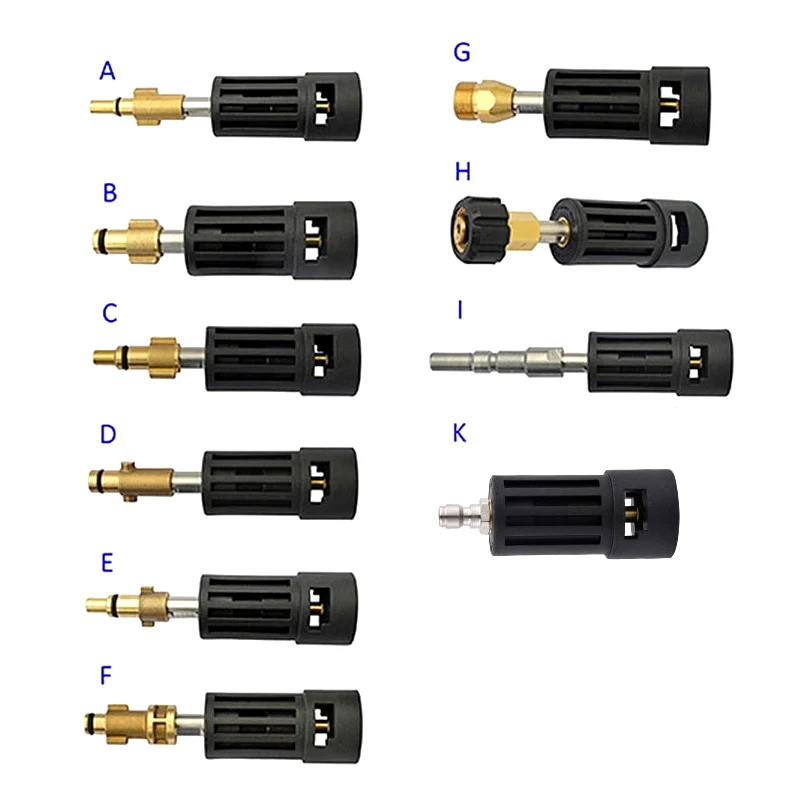 

Pressure Washer Gun Extension Wand Modified Conversion Connector Quick-plug Interface Nozzles Adapter Car Washing Accessories