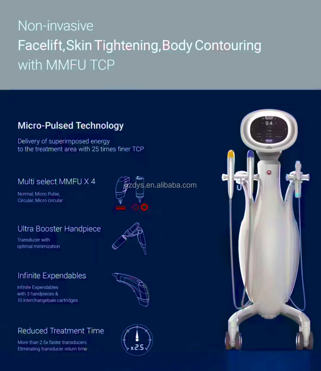 Upgraded Version Anti-aging Device With 3 Handles Eye Wrinkles Removal Face neck body Firming Rejuvenating Taiet 9d Machine