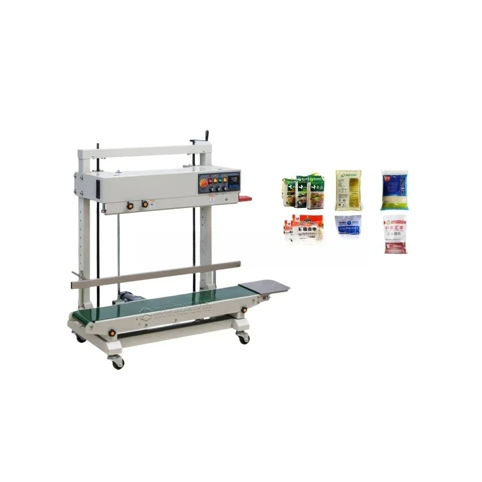 Kontinuierliches Band Big Bags Sealer Expire Date Coding Function Sealing Food Commercial Packaging Machine