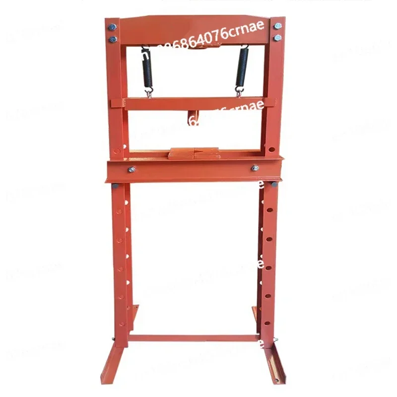 32T Hydraulic H-Frame Garage Floor Adjustable Shop Press with Plates 6T/12T Orange for