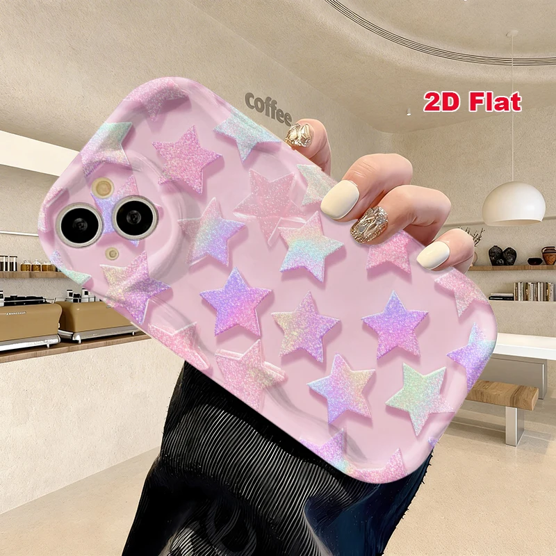 2D Flat Soft Silicone Phone Case For iPhone 17 Pro Max 16 18 Pro 13 11 15 14 Plus 12 17 16E 17Promax Shockproof Transparent Funda Cover