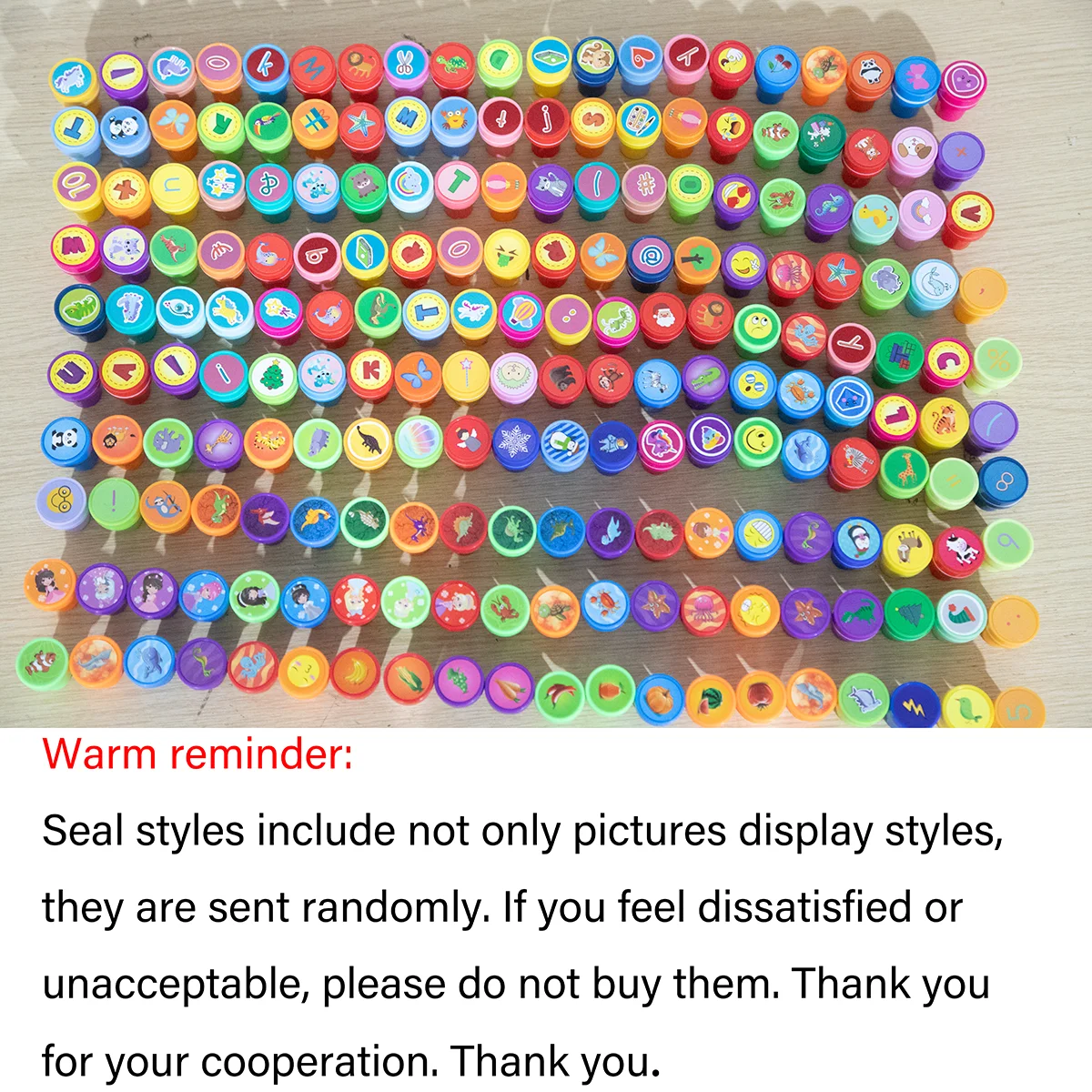 10/12pcs Assorted Stamps Kids Self-ink Stamps Children Toy Stamps Smiley Face Seal Scrapbooking DIY Painting Photo Album Decor