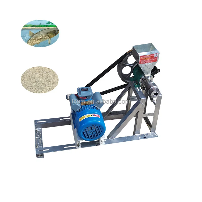 آلة صنع بيليه أعلاف الأسماك العائمة الجديدة 220 فولت إنتاج آلة بثق أعلاف الحيوانات للنباتات والمصنعين