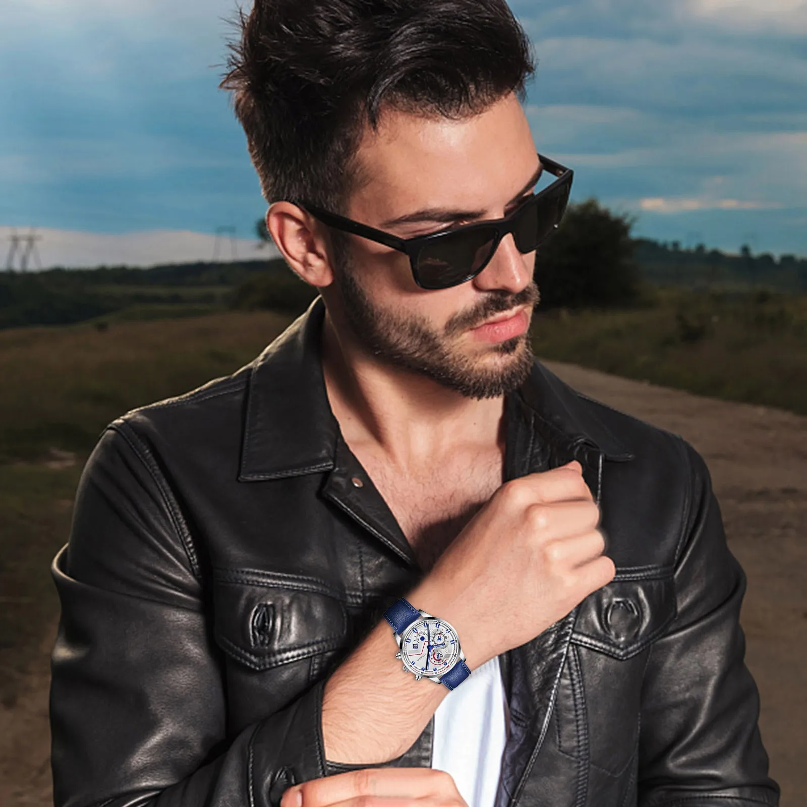 الطاقة الشمسية الذرية ووتش السيدات ووتش ساعة سيليكون حزام أزياء السيدات ووتش كوارتز ساعة رجالية ساعة واحدة #3