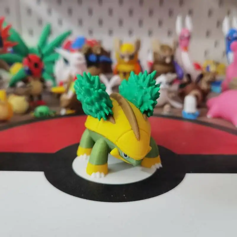 포켓몬 Grotle Torterra 애니메이션 액션 피규어 비율 세계 1:20 Diy 3D 인쇄 만화 캐릭터 데스크탑 동상 아이 선물 장난감