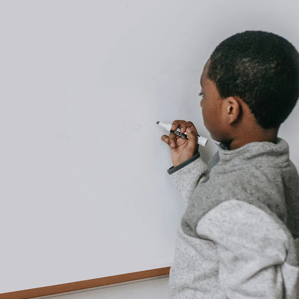 مجموعة واحدة من ملصقات الحائط السوداء، أوراق المسح الجاف، لوحة رسم للكتابة قابلة لإعادة الاستخدام لمعلومات رسالة المكتب المنزلي في الفصول الدراسية #6