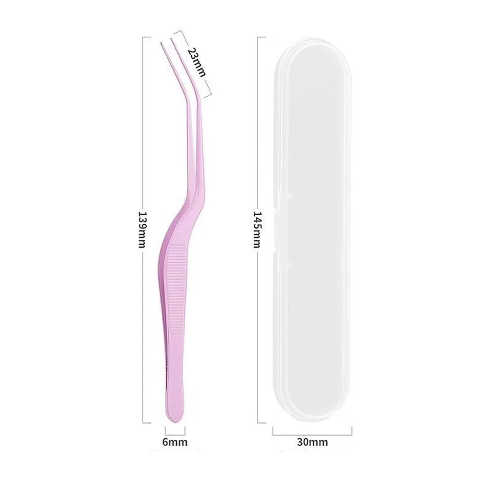 Stainless Steel Bead Picking Tweezers High Precision Anti-static Bean Tweezers 2.6mm Handmade Tool False Eyelash Tweezers