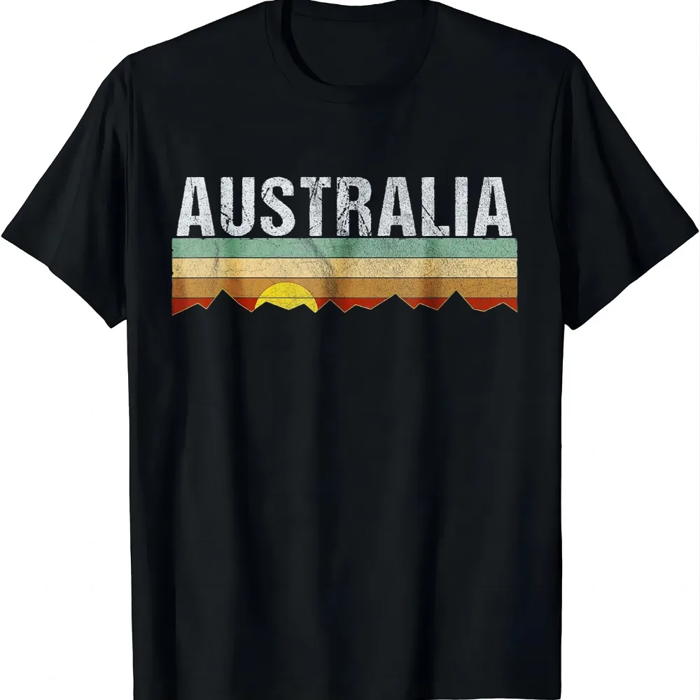 Vintage Australia Retro T-Shirt Summer Casual T Shirt Women Mens Clothing Tops Vintage Clothes Camiseta Streetwear Harajuku