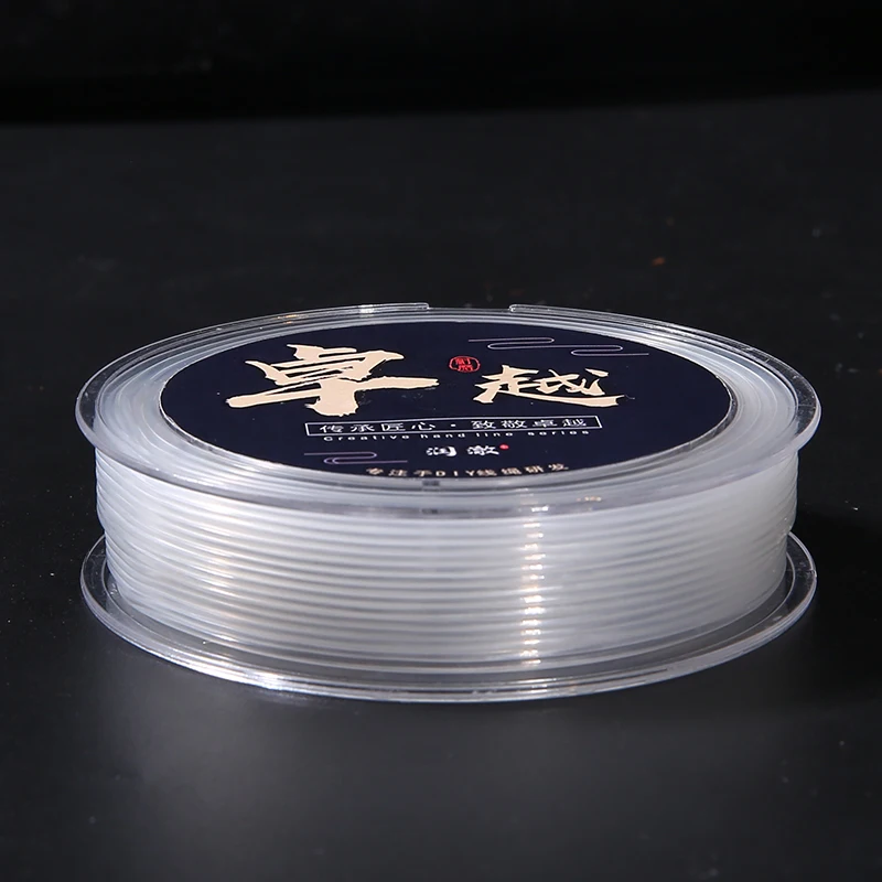 0.5/0.6/0.8/1.0/1.2/1.5mm Transparent Strong Crystal Elastic Beading Line Cord Chinese Thread To Make Bracelets Jewelry Making