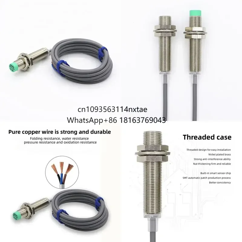 2026 Hot！ Long Range 8mm M12 TRD12-8DN Non Flush Long Distance Proximity Sensor Switch Factory Shipping