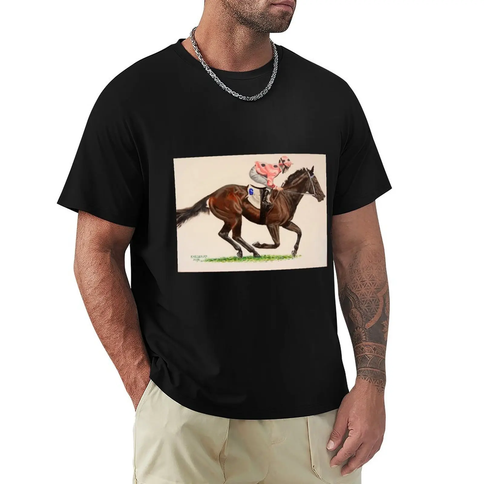 Black Caviar T-Shirt Simple Casual Short Sleeve Tee