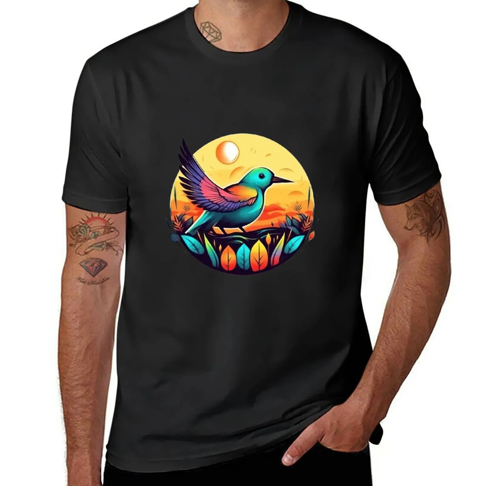 

New BIRD DESIGN T-Shirt anime t-shirts man mens champion t shirts