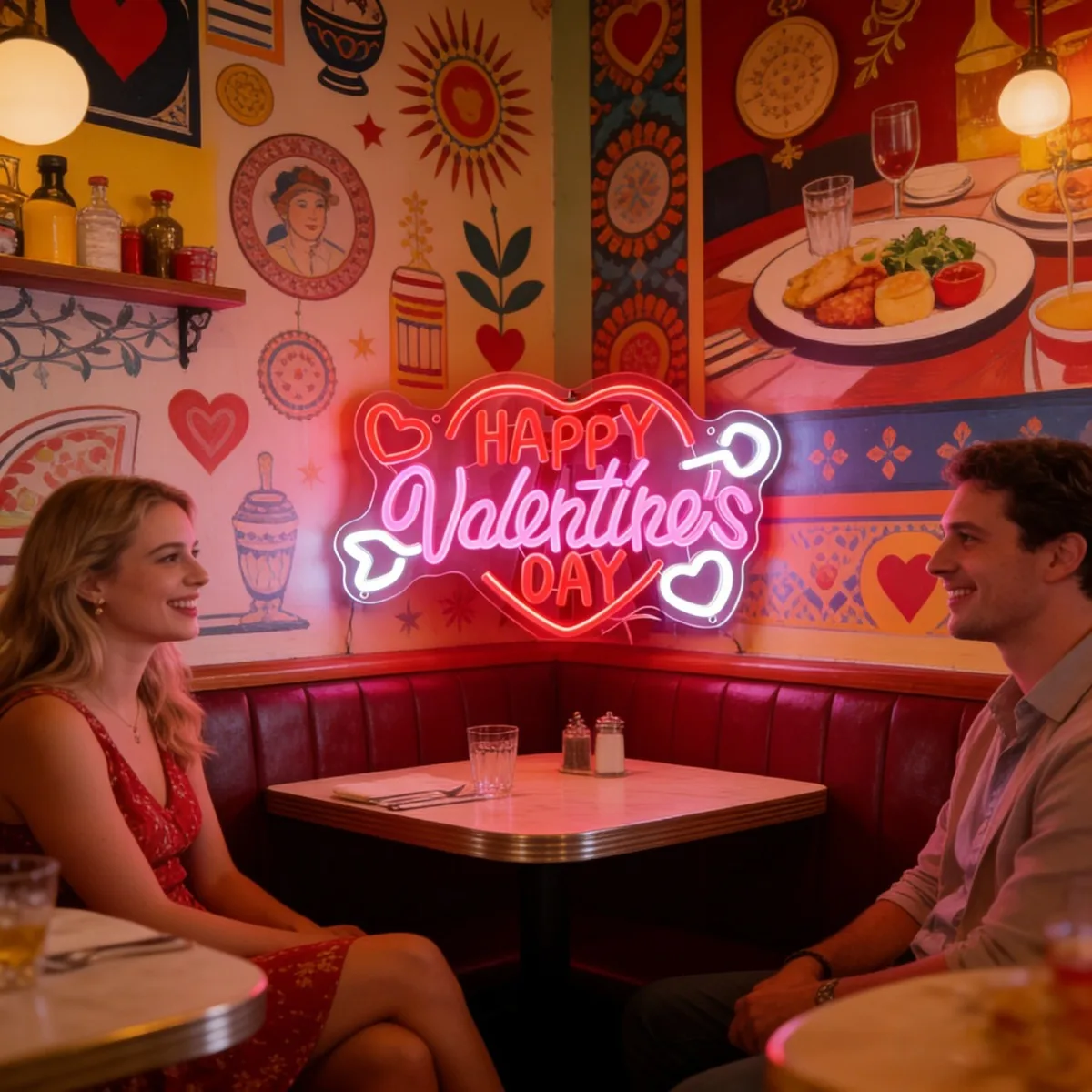 

Светодиодная неоновая вывеска - одноцветная, для стены/стола, подходит для дома, спальни, декора на свадьбу и вечеринку, романтический подарок на День святого Валентина