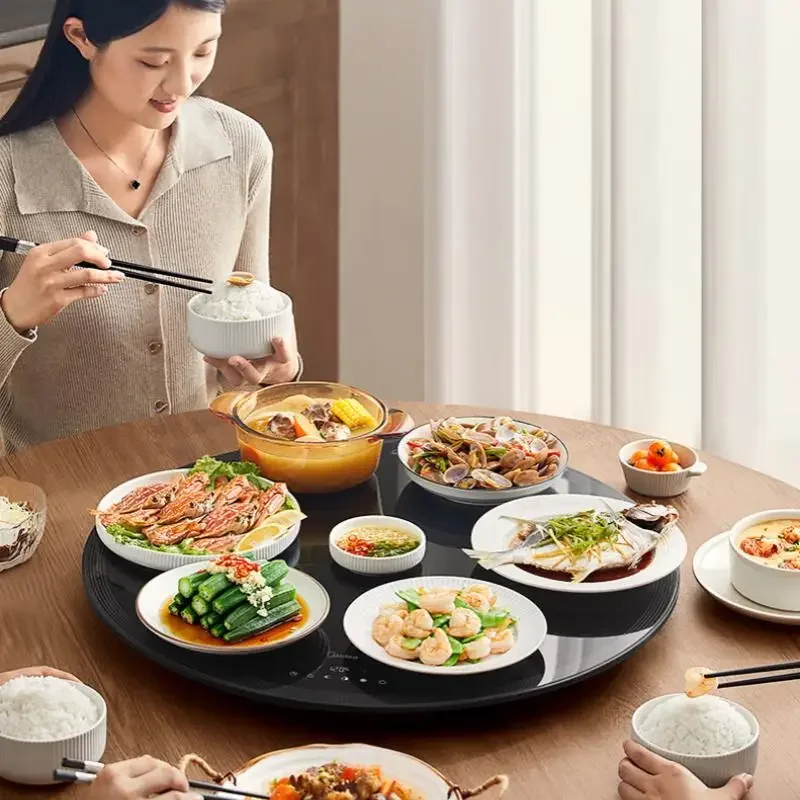 ميديا-مسخِّن طعام كهربائي ، مسخن طعام كهربائي ، ذائب تخمير ، لوح دائري دوار ، أطباق دافئة ، من من من من من ، من ، من 60 إلى 50