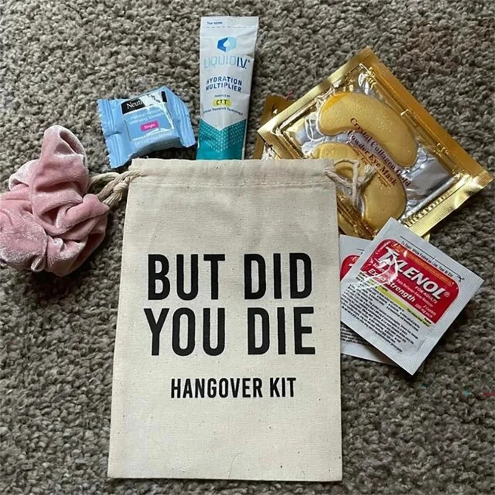 20pcs But Did You Die Survival Hangover Kit bags Vegas Bachelorette hen Party Bachelor bridal shower bride to be wedding Favors