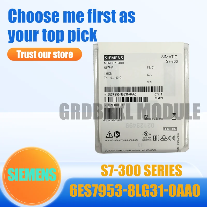 

Brand New Original SIEMENS 6ES7953-8LG31-0AA0 S7-300 Memory Card 128KB