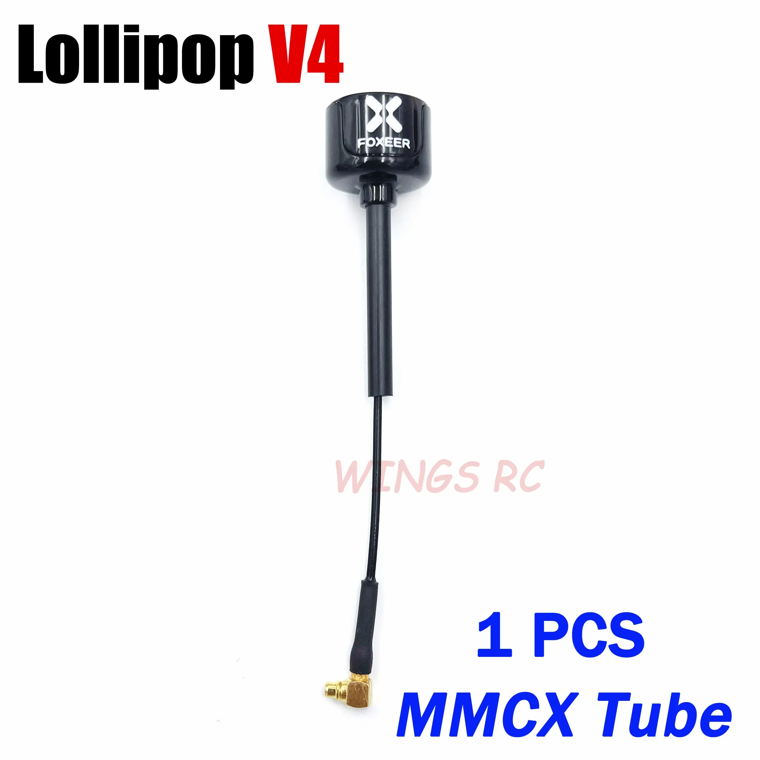 Foxeer-Antenne Lollipop 4 V4 FPV-Antenne 5,8 G 2,6 Dbi Stubby RHCP SMA RPSMA UFL Gerade/Winkel MMCX 7,2 g für FPV RC Racing Drone