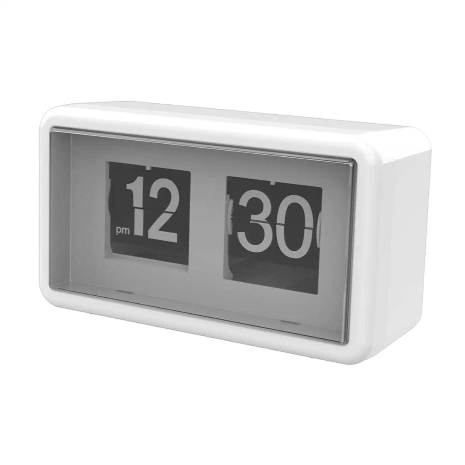 Table Clock Flip Silent Operation Retro Digital Desk Clock ABS Material Home Decor for Dining Table Nursery