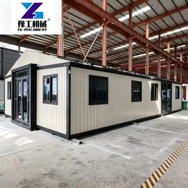 Modular Prefabricated Expanding Container House 20ft Steel Expandable Folding Villa 2-3 Bedrooms Customized Living Space