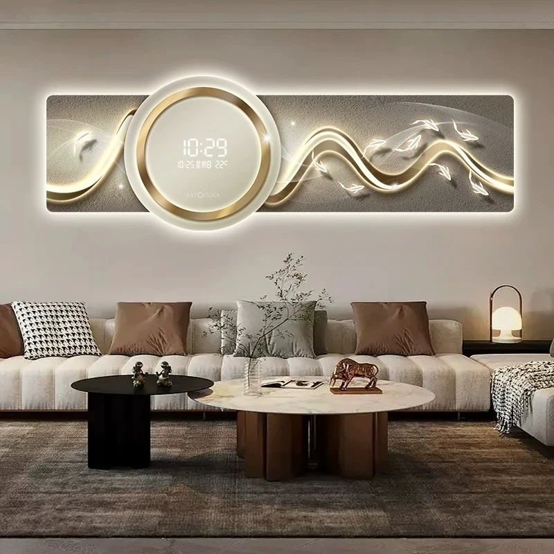 Modern Creative Clock Wall Big Size Design Fashion Restaurant Luxury Wall Clocks Living Room Reloj De Pared Room Decorations