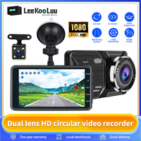 Leekooluu Dash Cam Front and Rear Camera CAR DVR Car Video Recorder Vehicle FULL HD 1080P Night Vision Driver Recorder