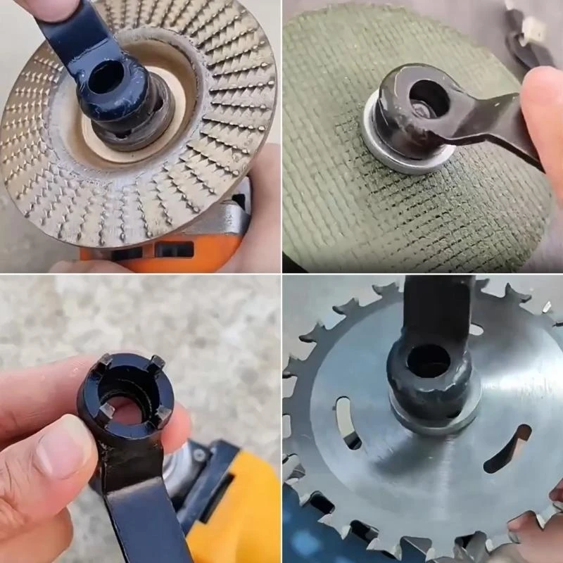 

Multi Function Four Jaw Grinder Wrench Thickened Steel Hand Tool