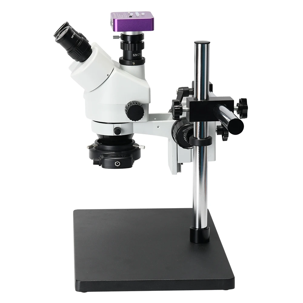 HAYEAR 51MP 60FPS HDMI Camera Microscope 7x-90x Zoom Magnification Stereo Trinocular Microscope for Industrial PCB Repairing