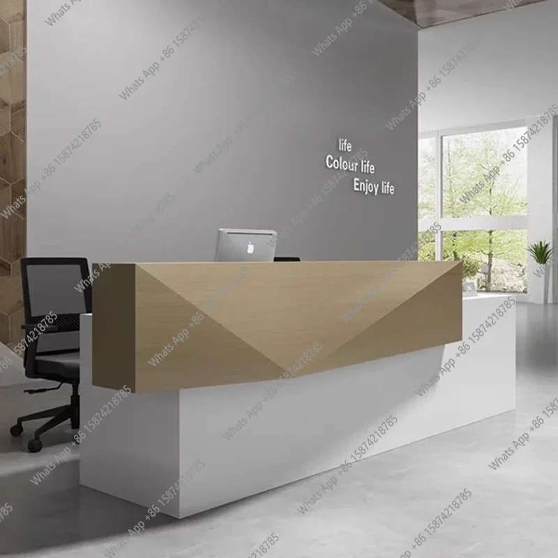 エグゼクティブレストランの受付デスク、モダンなショップ、高級バー、ホテルの受付デスクのデザイン、商業用家具