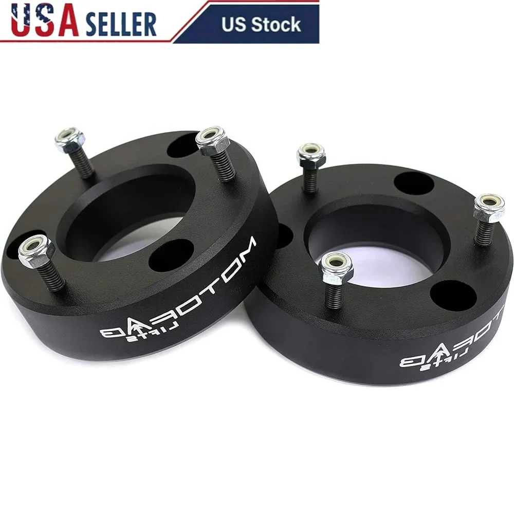 

Front Leveling Lift Kit Chevy GMC Pickup 2.5 Inch Aluminum Strut Spacers Installation Hardware Included Easy Install