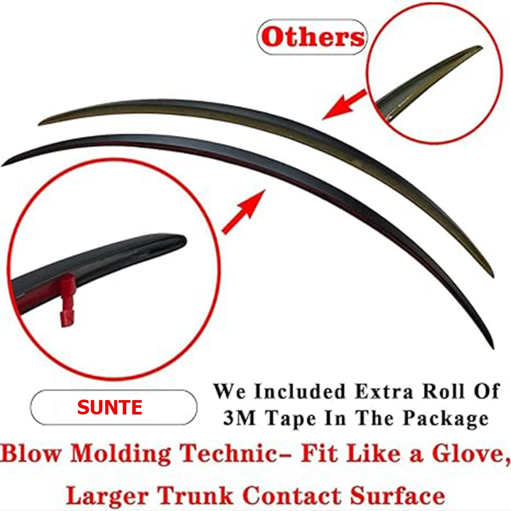 For Tesla Model Y 2023 ABS Carbon Fiber Wings Original High-performance Spoiler Model 3 2017-2023 Exterior Accessories