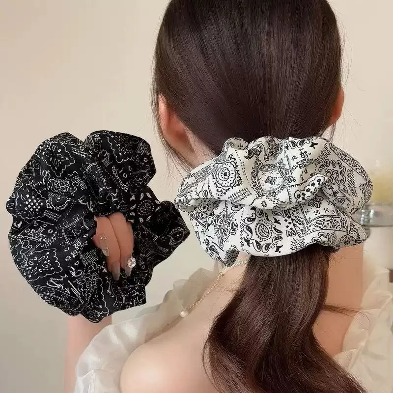 Корейская-элегантная-резинка-для-волос-с-принтом-пейсли-белая-черная-цветочная-ткань-веревки-для-волос-галстуки-простые-модные-эластичные-ленты-для-волос-пучок-волос