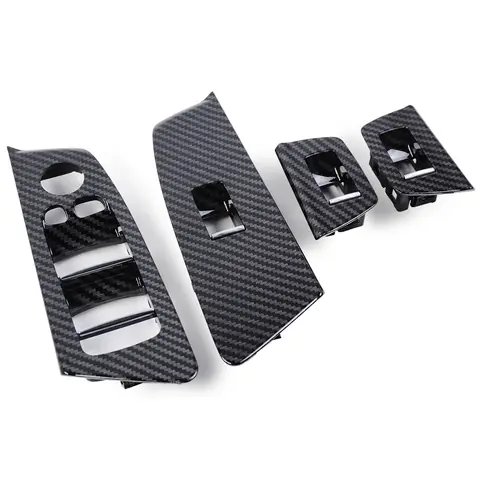 LHD 자동차 인테리어 왼쪽 오른쪽 문짝 윈도우 리프트 스위치 커버 패널 트림, BMW G30 G31 F90 5 시리즈 M5 525 528 530 540 2017-2021
