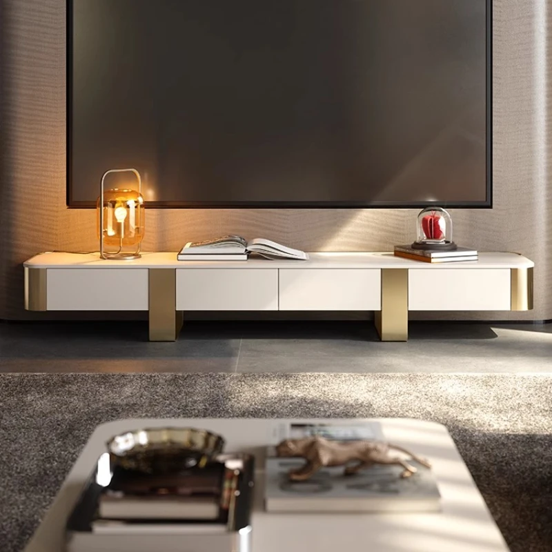 

Italian Light Luxury TV Cabinet Universal Display Wall Designer Unique Tv Table Living Room Modern Console Muebles Furniture