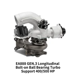 Tubrocharger EA38R-400Z/500Z for EA888 GEN.3 Longitudinal Engine 2.0T,HP400-500,A/R0.6,A/R0.64 Dual Ceramic Ball Bearing